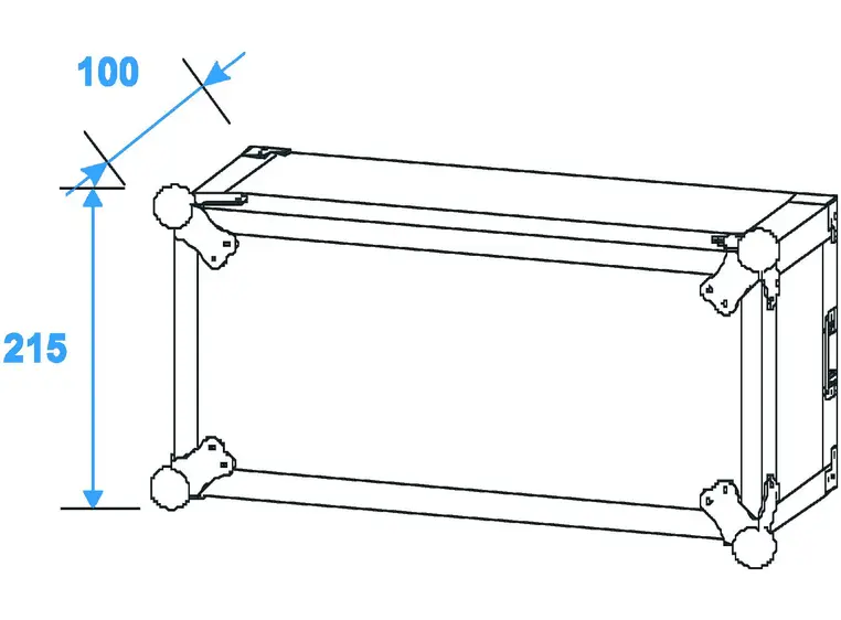 Amplifier rack PR-2ST,  4U, 55cm deep 